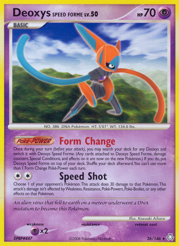 Deoxys Speed Forme (26/146) [Diamond & Pearl: Legends Awakened] | North of Exile Games