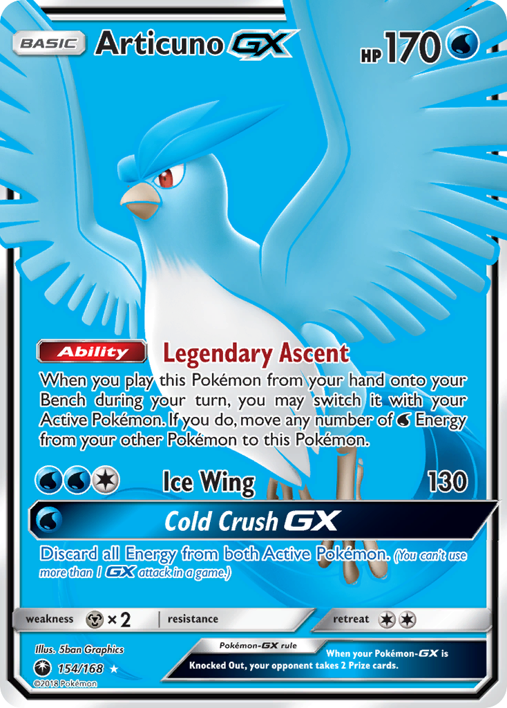 Articuno GX (154/168) [Sun & Moon: Celestial Storm] | North of Exile Games