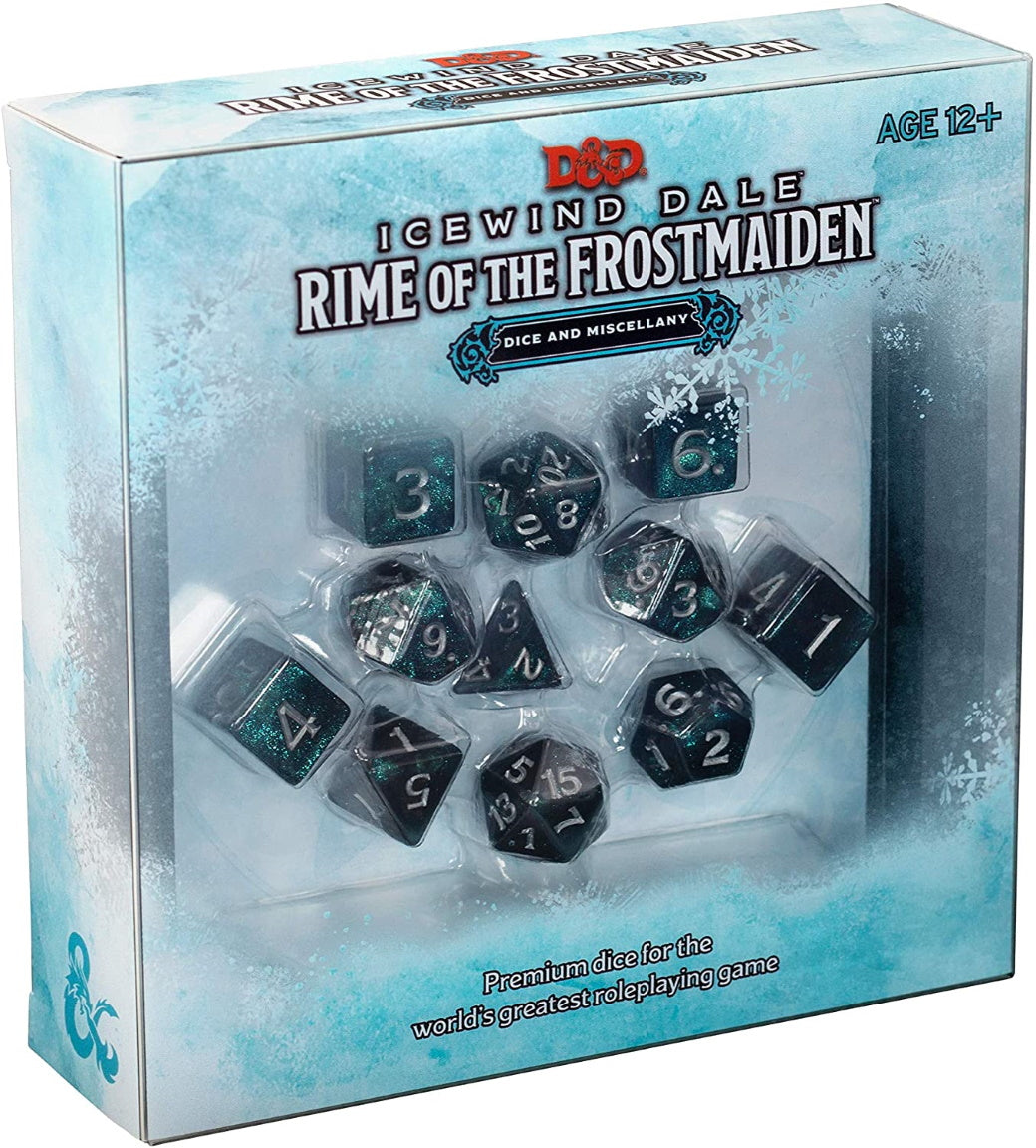 ICEWIND DALE RIME of the FROSTMAIDEN 11 pc DICE SET | North of Exile Games