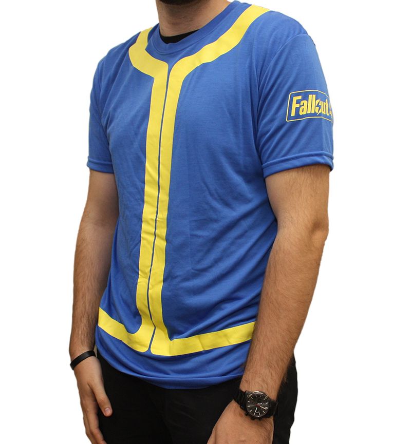 t-shirt: FALLOUT - Vault Dweller costume Men's tee | North of Exile Games