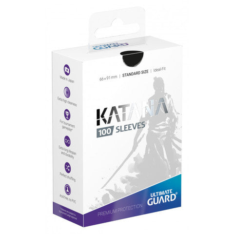 Ultimate Guard - Katana Sleeves - Standard Size - Black | North of Exile Games