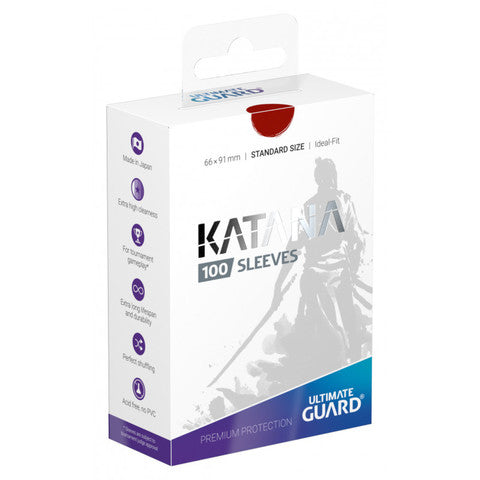 Ultimate Guard - Katana Sleeves - Standard Size - Red | North of Exile Games