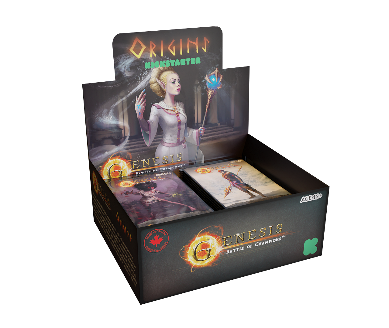 GenesisBOC: Origins booster box - Kickstarter edition! | North of Exile Games