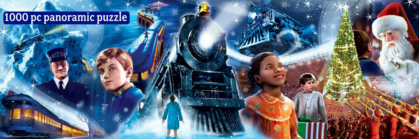 Puzzle: 1000 pcs - The Polar Express panoramic | North of Exile Games