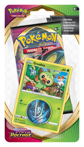 Vivid Voltage checklane blister pack: Grookey | North of Exile Games