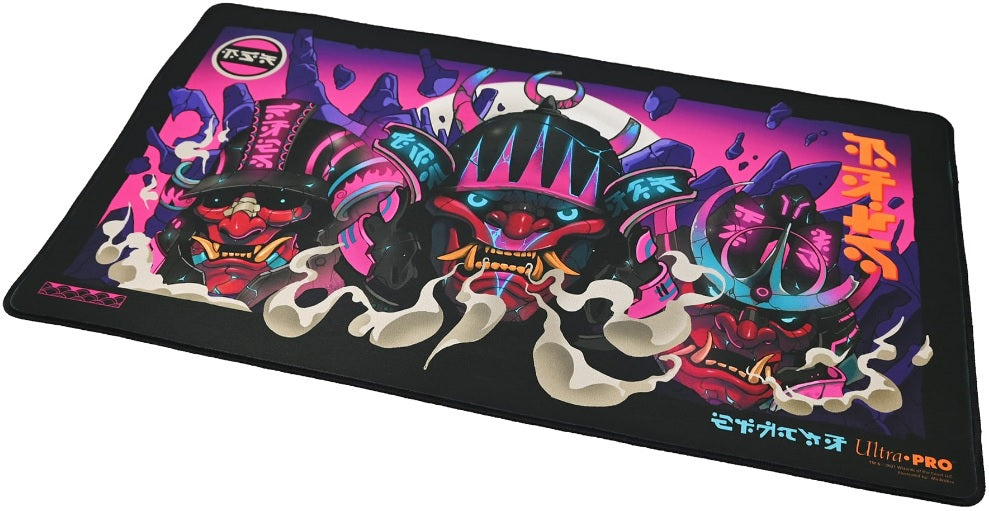 Ultra Pro Playmat - MtG Kamigawa Neon Dynasty Stitched Black | North of Exile Games