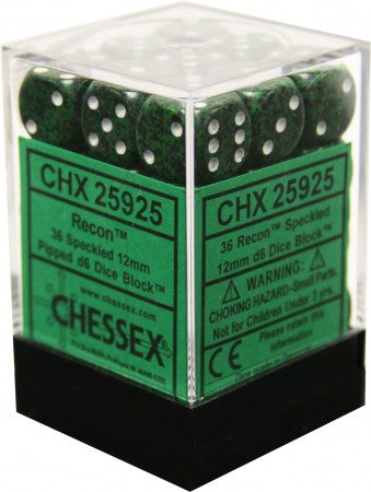 36 Recon Speckled 12mm D6 Dice Block - CHX25925 | North of Exile Games
