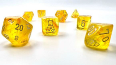 Chessex Boraealis Canary/White Poly Dice Set - CHX30053 | North of Exile Games