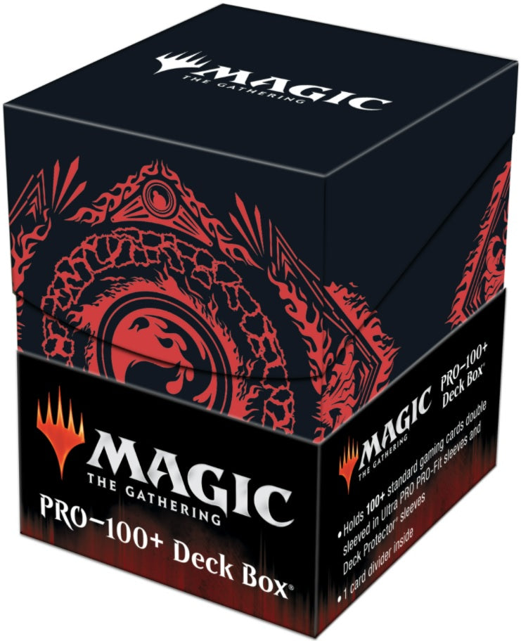 Pro-100+ Deck Box Red Mana Mountain | North of Exile Games