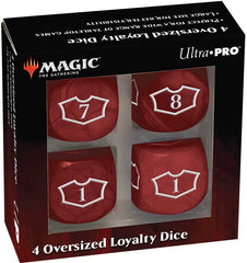 Dice: Ultra Pro  DELUXE LOYALTY Dice SET W/ 7-12 - MOUNTAIN red | North of Exile Games