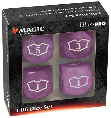 Dice: Ultra Pro DELUXE LOYALTY Dice SET - SWAMP black purple | North of Exile Games